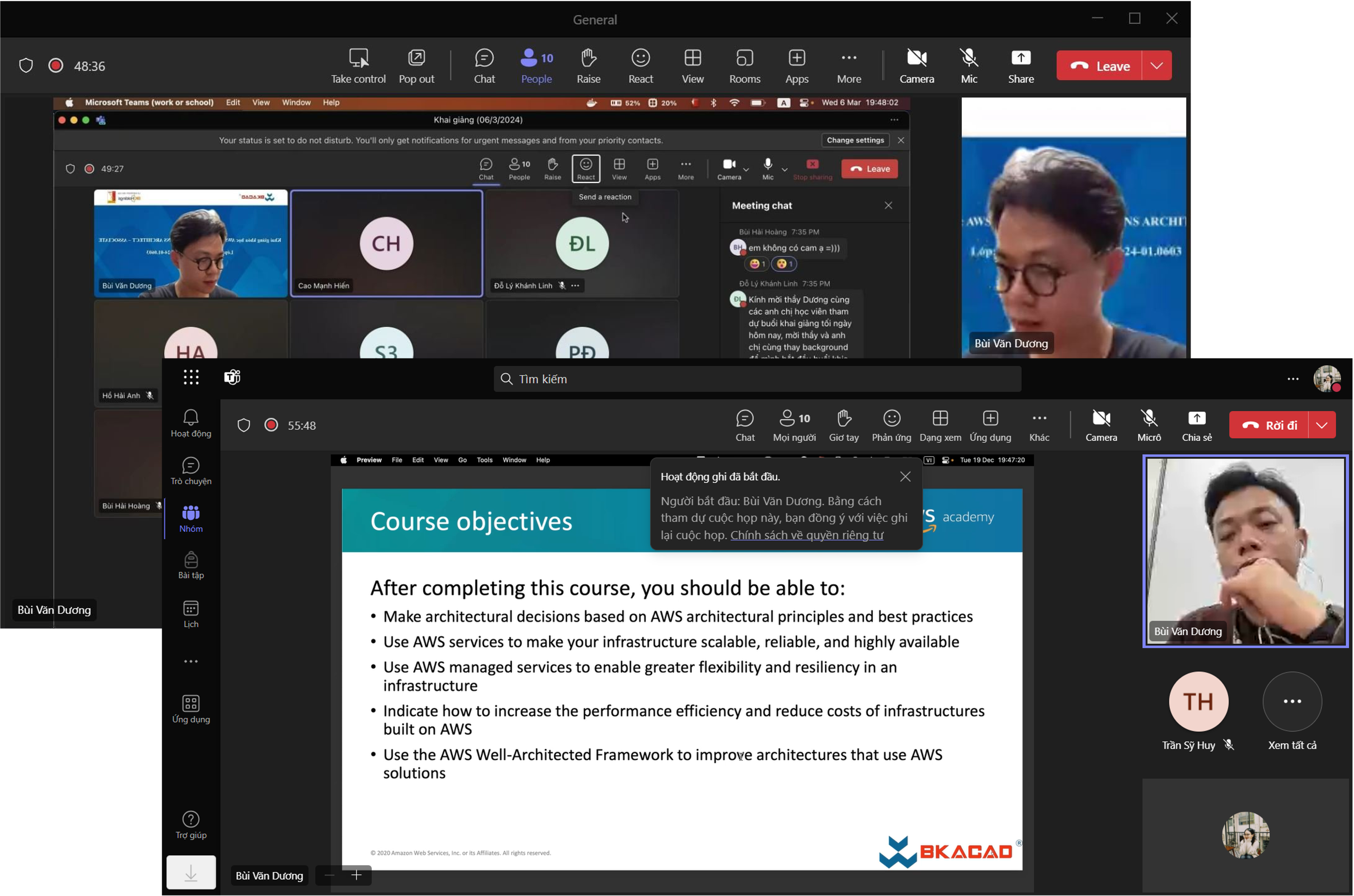 Giảng dạy trực tuyến cho người mới làm quen với Điện toán đám mây AWS